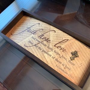 Faith Hope & Love Decor Piece